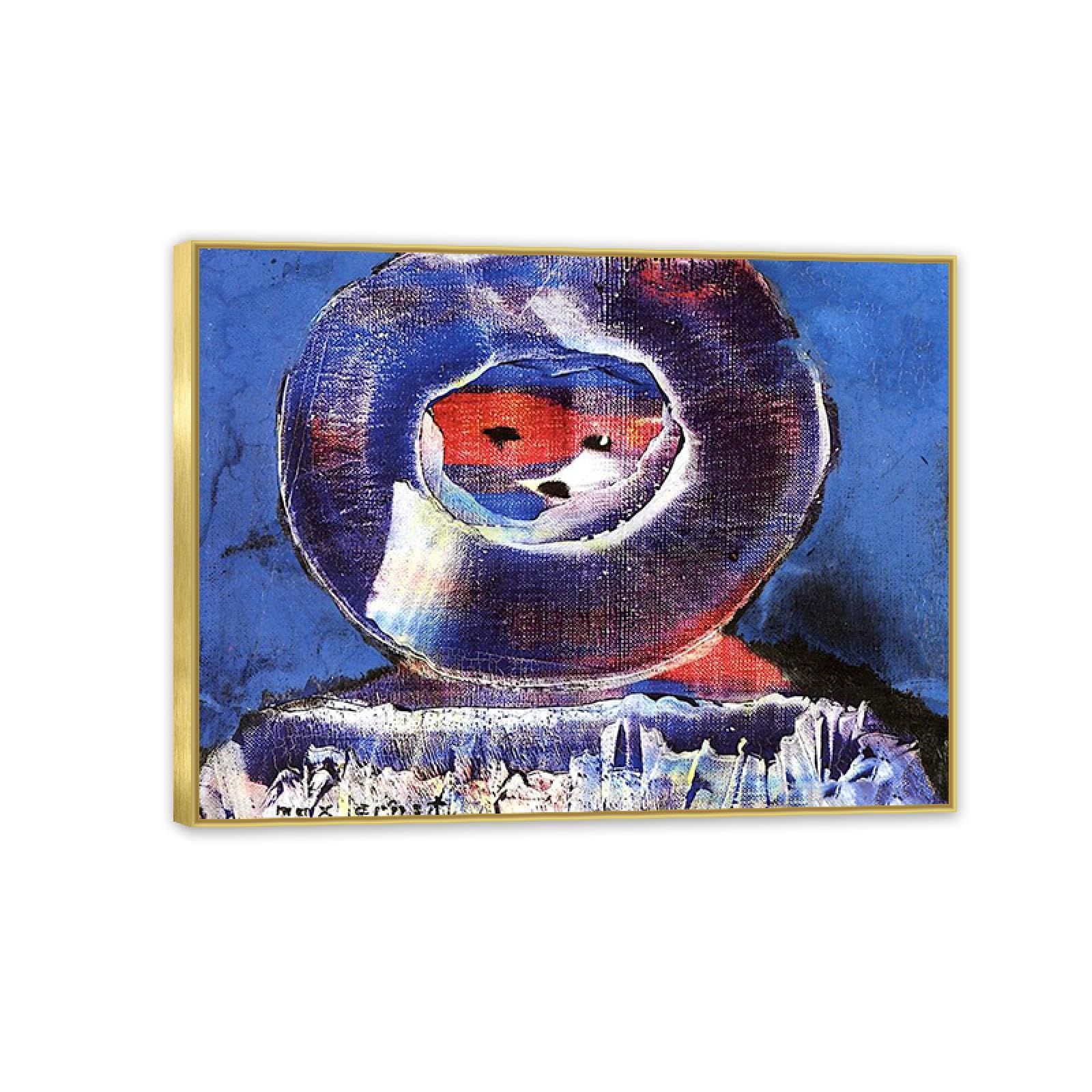 MYCGGDGH Max Ernst Canvas Wall Art Reproductions of Famous Paintings Mr. Sippi Retro Surrealist Canvas Wall Decor for Living room bathroom 80x60cm(32x24in) Framed