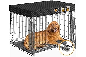42 Inch Large Dog Crate with Divider - Pet Cage with Wheels...