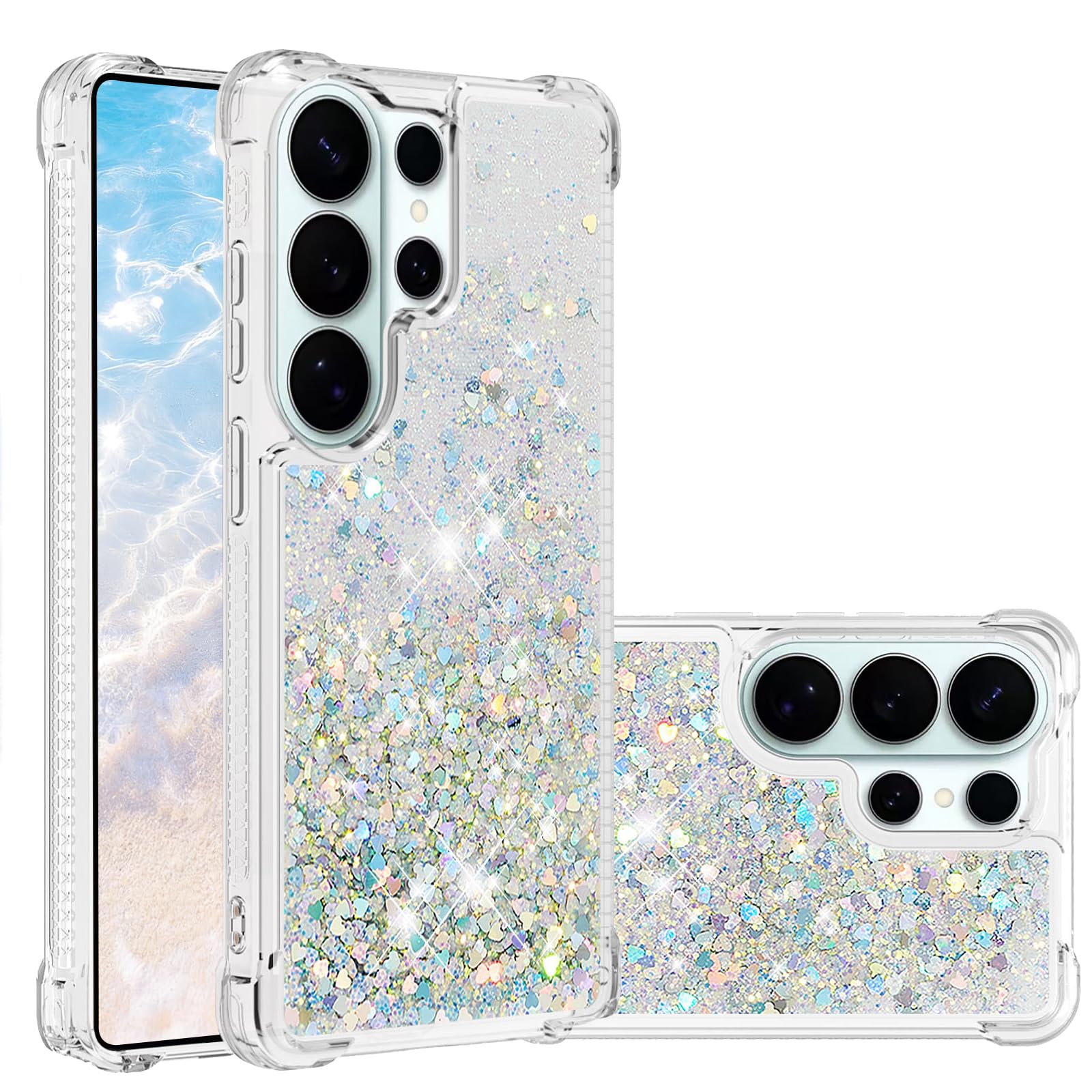 Amazon.co.jp: LEMAXELERS Samsung Galaxy S26 Ultra Bling グリッター