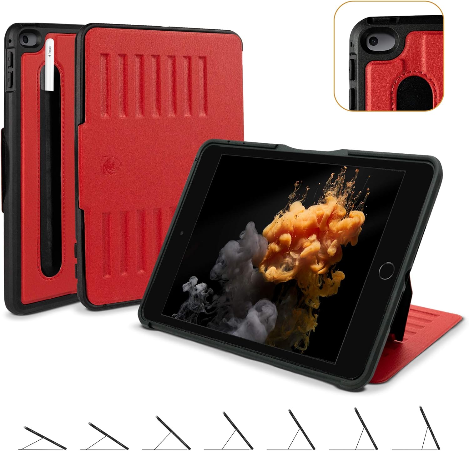 Amazon ZUGU iPad Mini5 Mini4 ケース 2019 The Muse Apple Pencil 収納可能 極薄