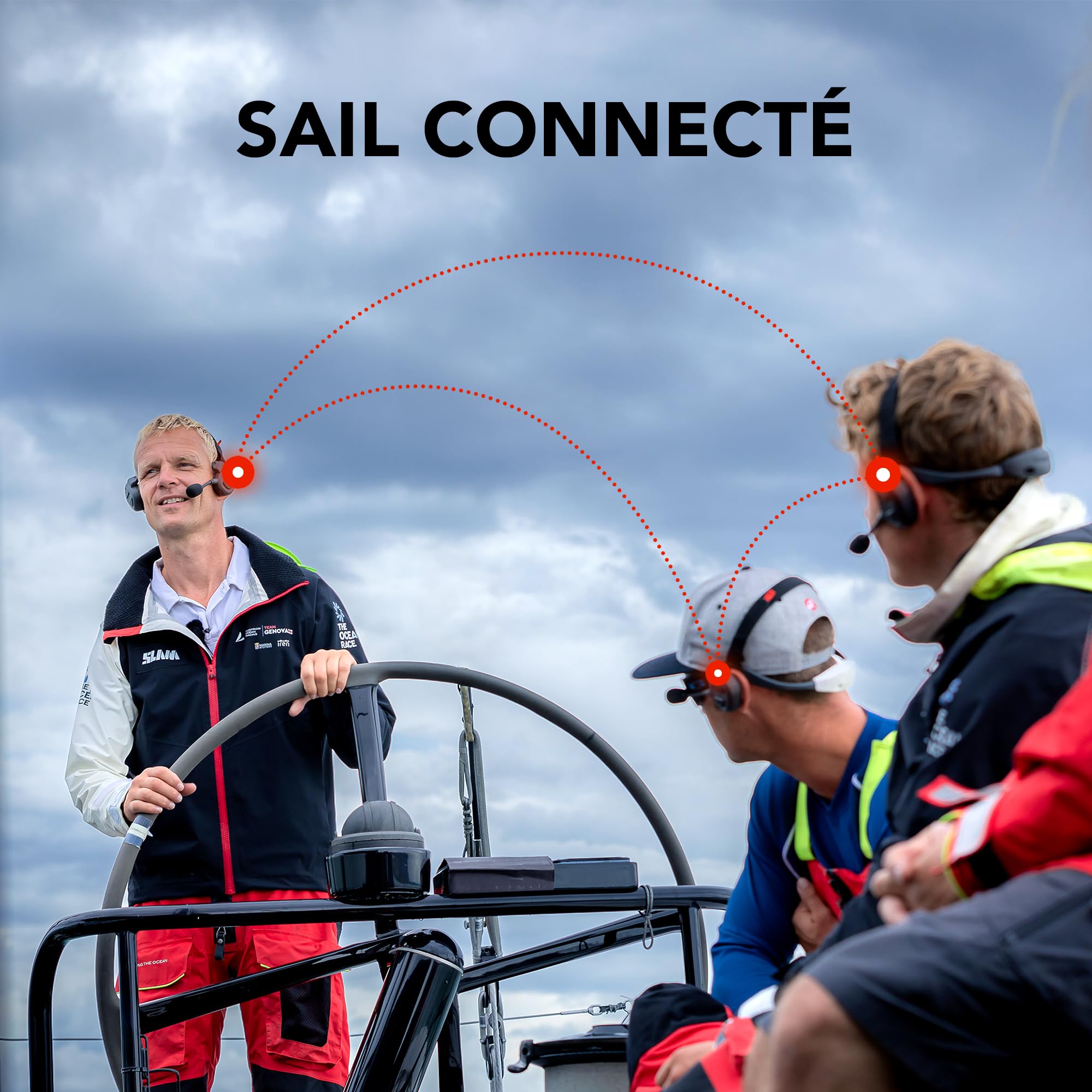 Sena Nautitalk Bosun Casque de Communication intercom Mesh Multisport pour la Voile et Autres Sports Nautiques