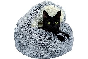 Calming Small Dog Cave Bed for Restful Sleep