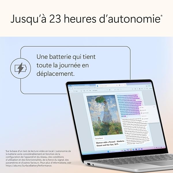 Microsoft Surface Laptop | Copilot+ PC | Ecran Tactile LCD 13”| Snapdragon® X Plus | 16Go RAM | Stockage 256Go | Dernier Modèle | Platine - 3