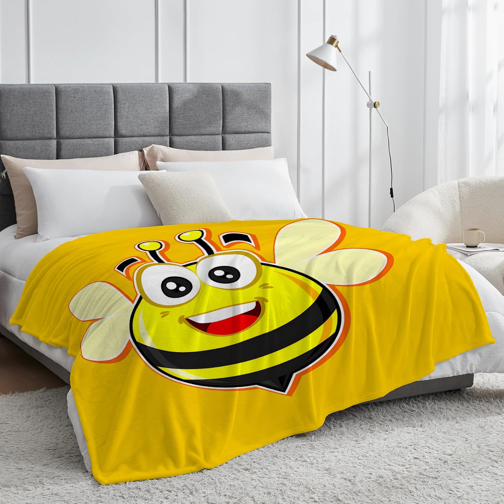 Kocyk z kreskówki, ilustracja kreskówka flanelowe koce z mikrofibry 230 × 270 cm, puszysty i termiczny, koc na kanapę, łóżko, leżaki