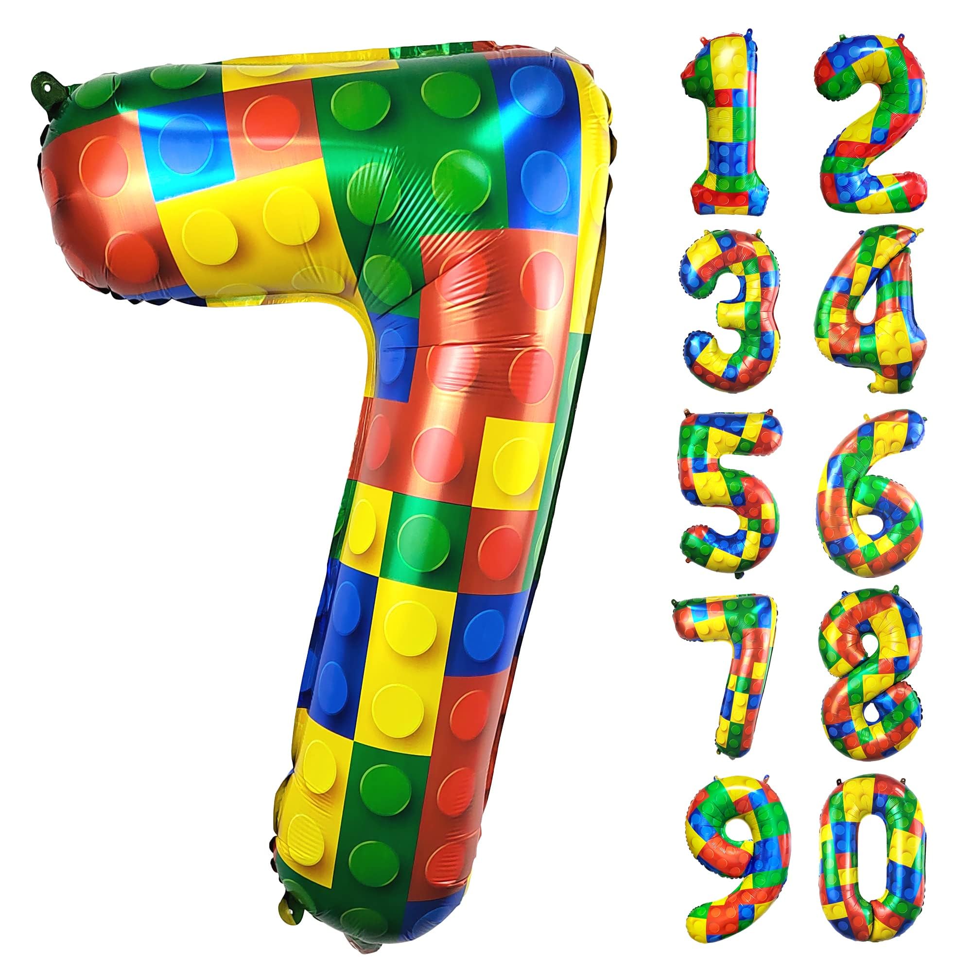 Red 0 balloon 40 Inch Giant Helium Foil Number 0 to 9 Red Balloon Birthday Wedding Party Digital Decorations (Number 0) — view 476