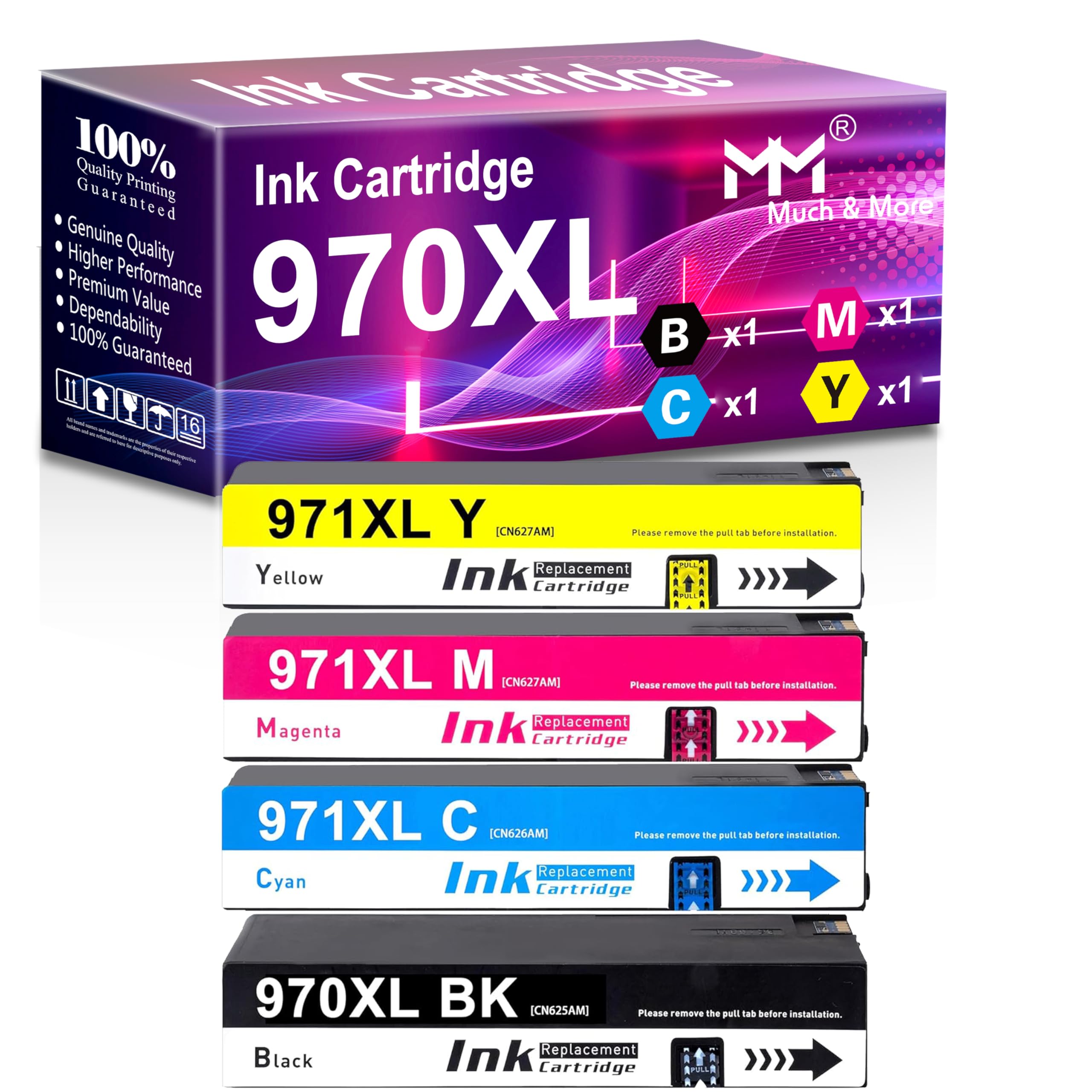 Amazon.co.jp: MM MUCH & MORE リサイクルインクカートリッジ HP 970XL