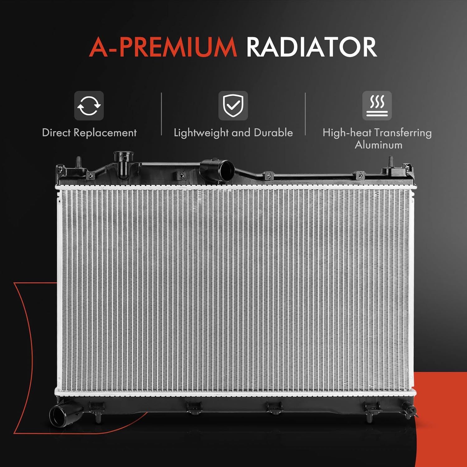A-Premium Engine Coolant Radiator Assembly Compatible with Subaru Forester 2019 2020 2021 2.5L, Replace# 45111SJ000