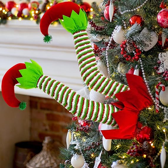 Elf Legs For Christmas Tree
