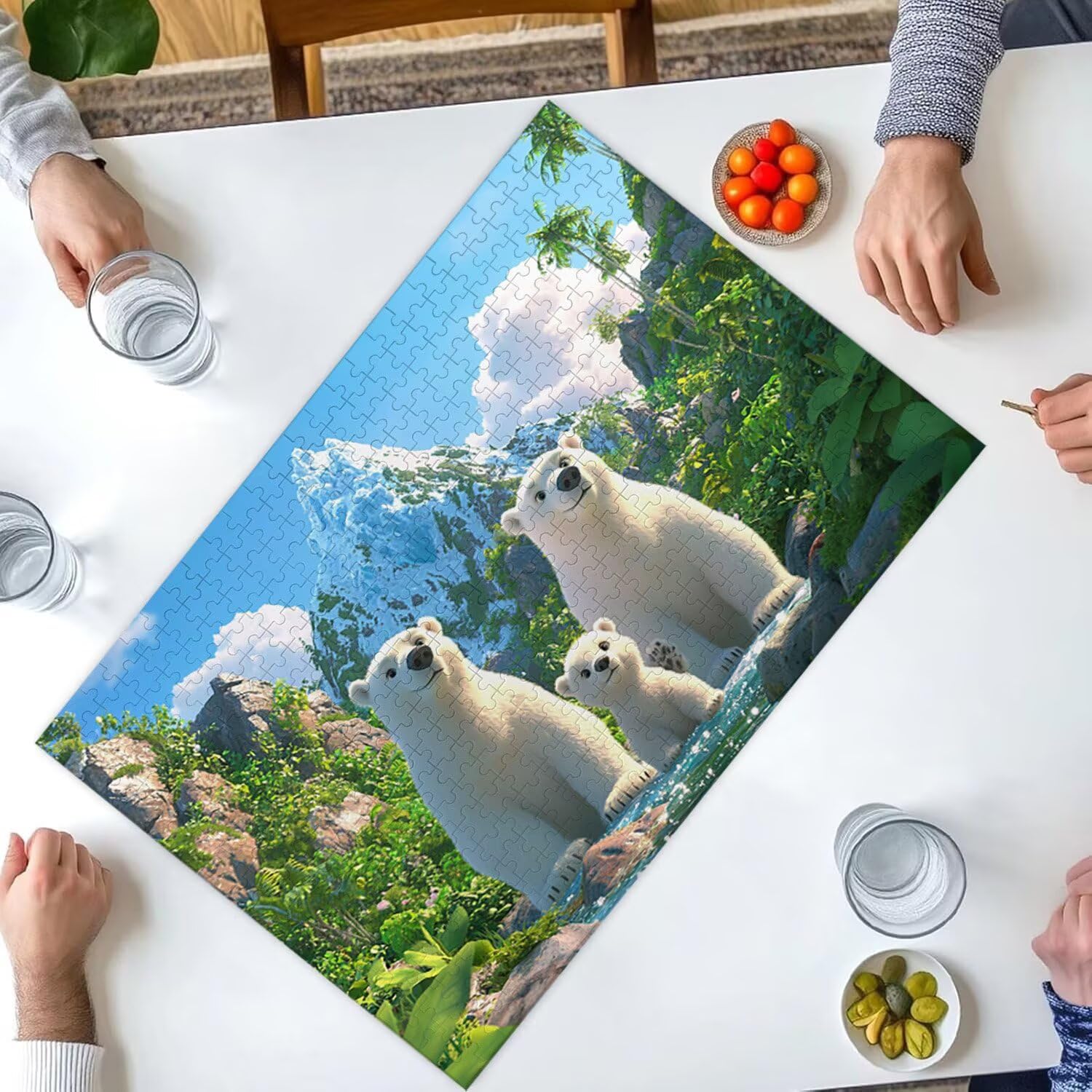 Puzzle 2000 elementów dla dorosłych puzzle dla dorosłych 2000 elementów puzzle wymagające i drażniące mózgi edukacja gra dla całości dla kobiet, prezenty dla mężczyzn, motyw puzzli: (niedźwiedź