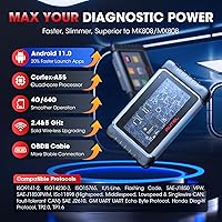 Vista 8 de Autel MaxiCOM MK808 OBD2 herramienta de diagnóstico con todas las funciones de servicio y sistema incluso reajuste de aceite, EPB, BMS, SAS, DPF
