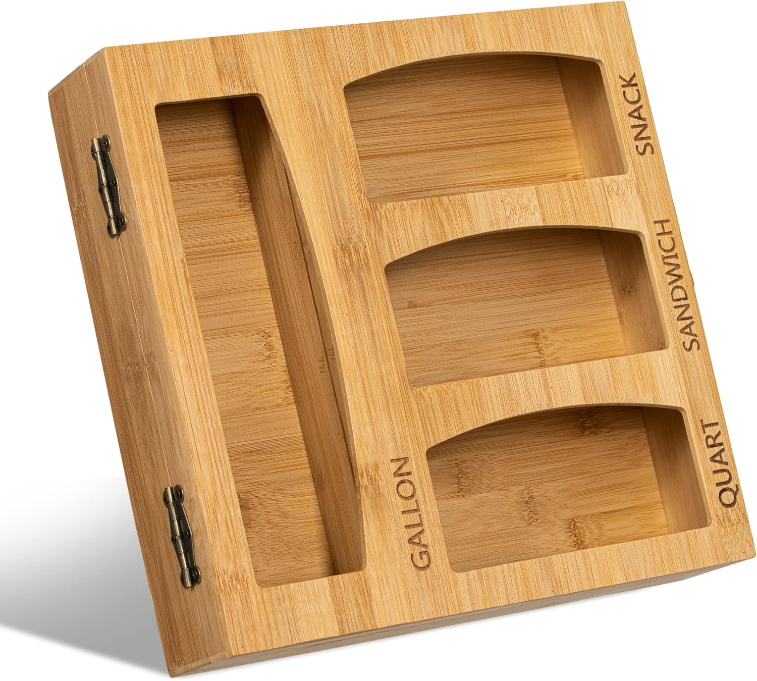 Bamboo Wood Plastic Bag Holder for Kitchen Drawer Tunisia Ubuy