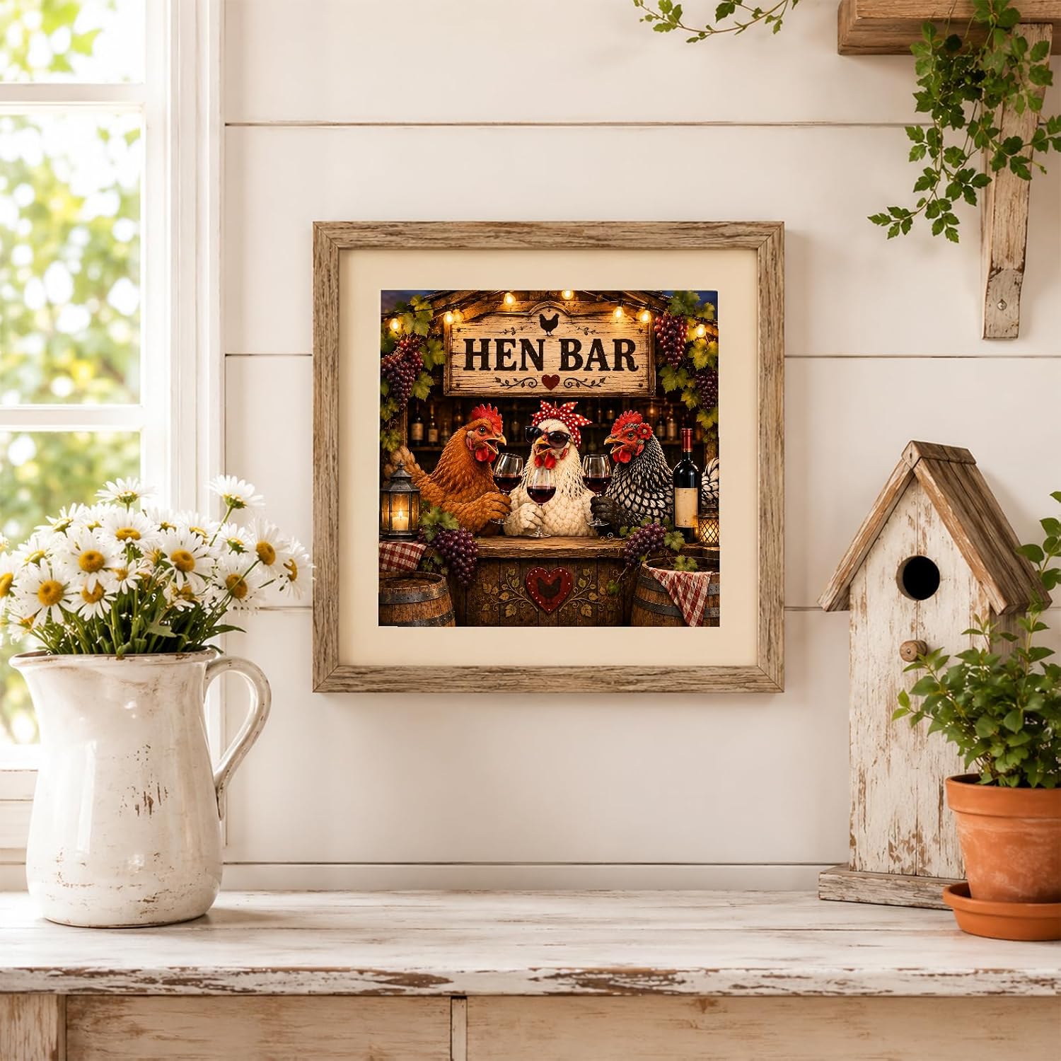 Sinporsert Hen Bar Wine Diamond Art Kit for Adults 12 x 12 Inch image 5