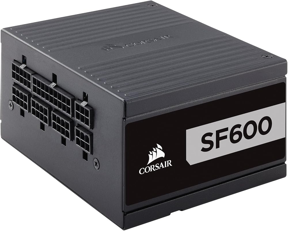 Corsair SF600 Series, 80+ Platinum Certified 600W Fully Modular SFX Power Supply - View 1