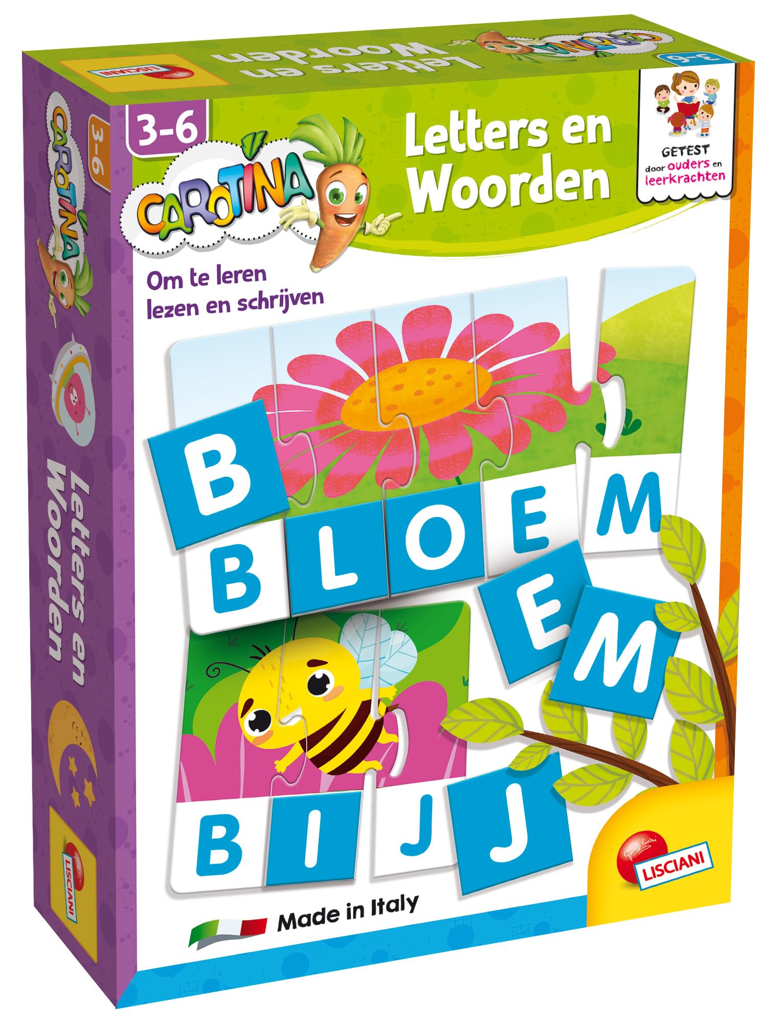 Lisciani - CAROTINA - KIT D'ACTIVITÉS ÉDUCATIVES Avec Pupitre Robuste - 30 Jeux D'Apprentissage Pour Enfants De 3 à 6 Ans - Développe Mémoire, Logique Et Créativité - Fabriqué En Italie Avec