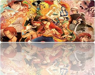 KINPLE Extended Large Mouse Pad, Gaming Mouse Pad, Full Desk Keyboard Mouse Pad, XXL Bigmouse Pad with Anime, Waterproof and Anti-Skid for Office Desk Decor . (35.4×15.75×0.1 inch)