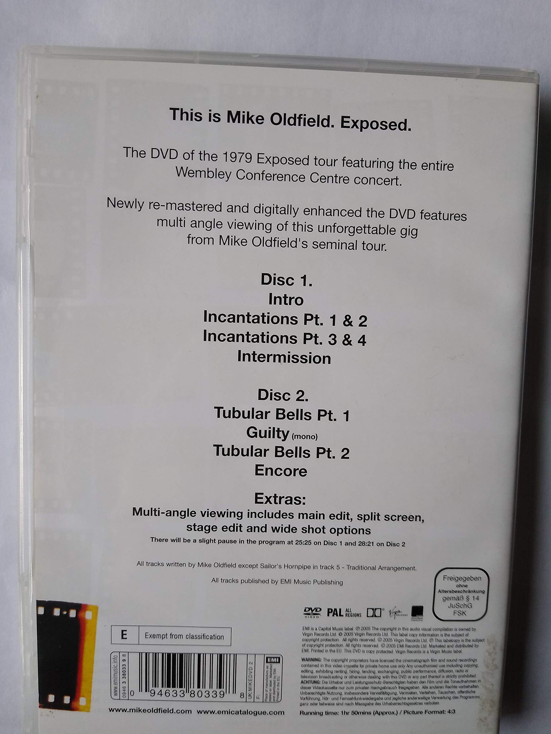 Mike Oldfield - Exposed [2 DVDs]