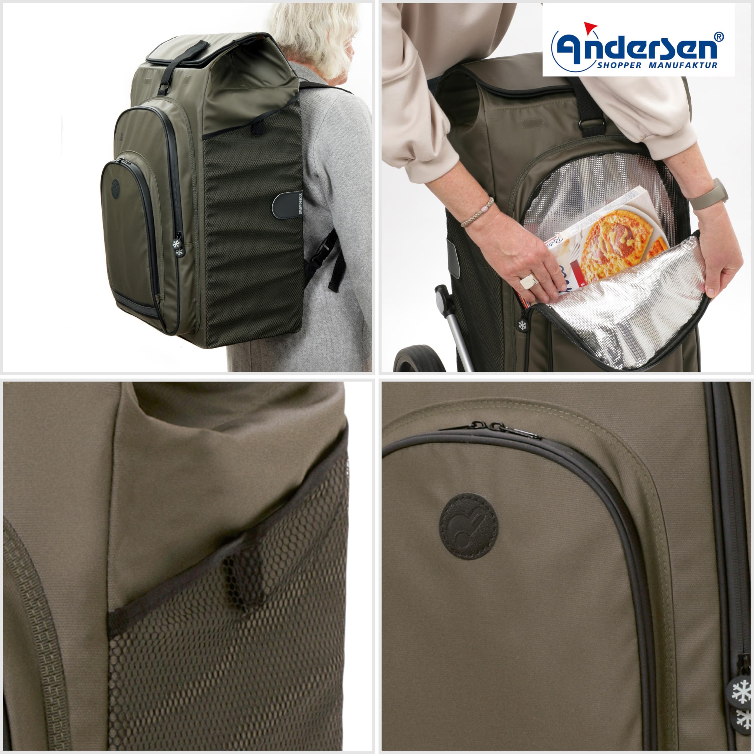 ANDERSEN Einkaufstrolley - Royal Sh. Plus Hydro 3.0 Oliv