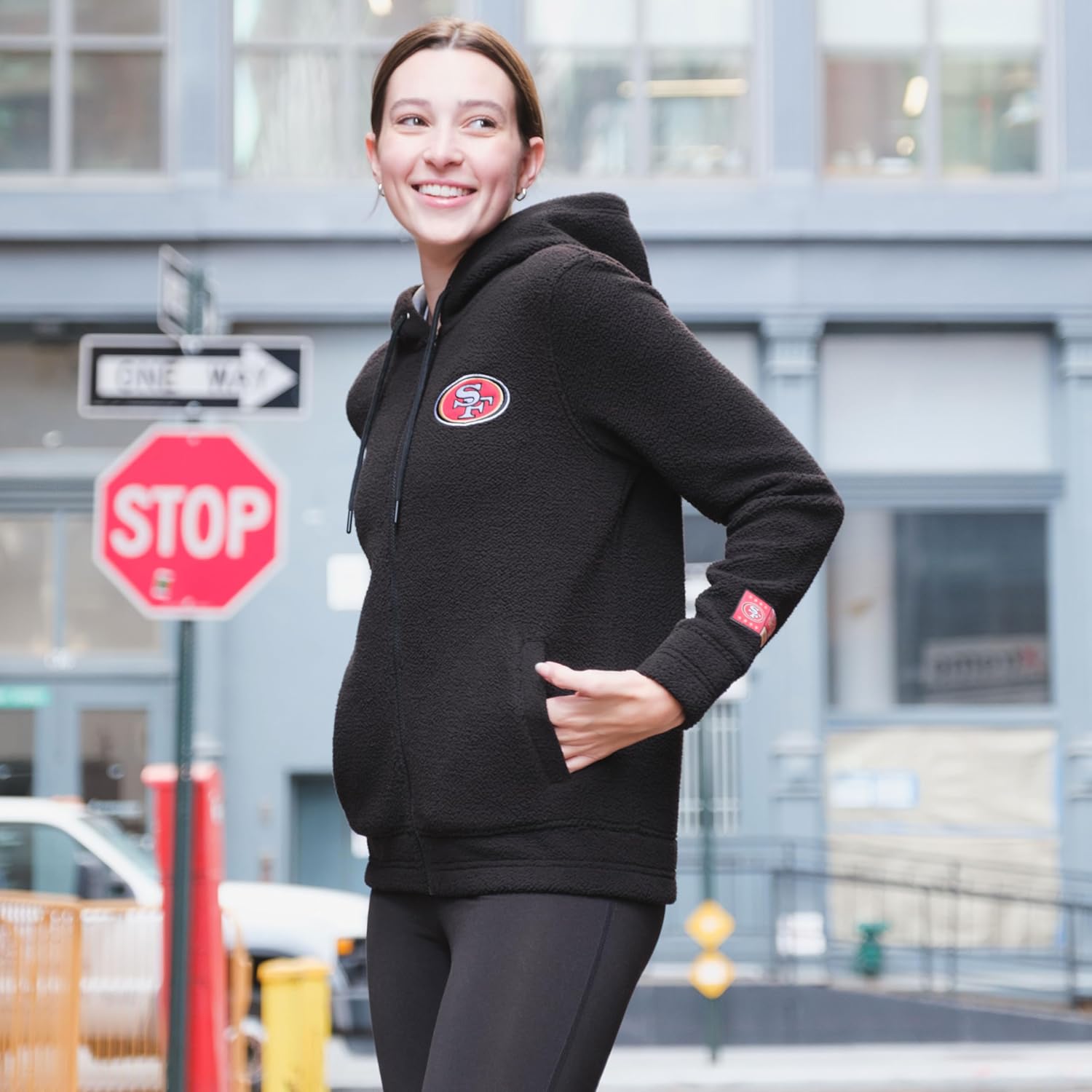 Soft Sherpa Hoodie Jacket with Full Zip for Women by Ultra Game - Image 4