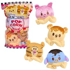 Disney Munchlings Snack Pack Plush Fresh Hot Popcorn Collectible Munchlings Plush for Boys and Girls Ages 2 and
