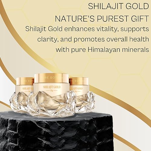 Miniatura 7 de Resina Shilajit del Himalaya, 0.88 oz, infundida con Ashwagandha KSM-66 y oro de 24 quilates (Swarna Bhasma), Shilajeet aprobado por Ayush, fuerza