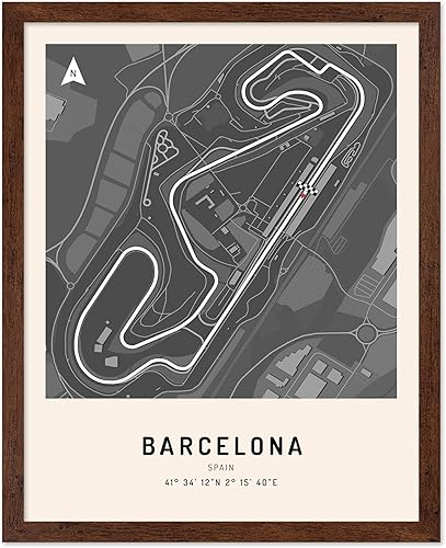 Miniatura 24 de Monem Art - Póster de Barcelona - Impresión de pista de carreras - Arte de España - Arte de pista de carreras de Barcelona - Arte de carreras de