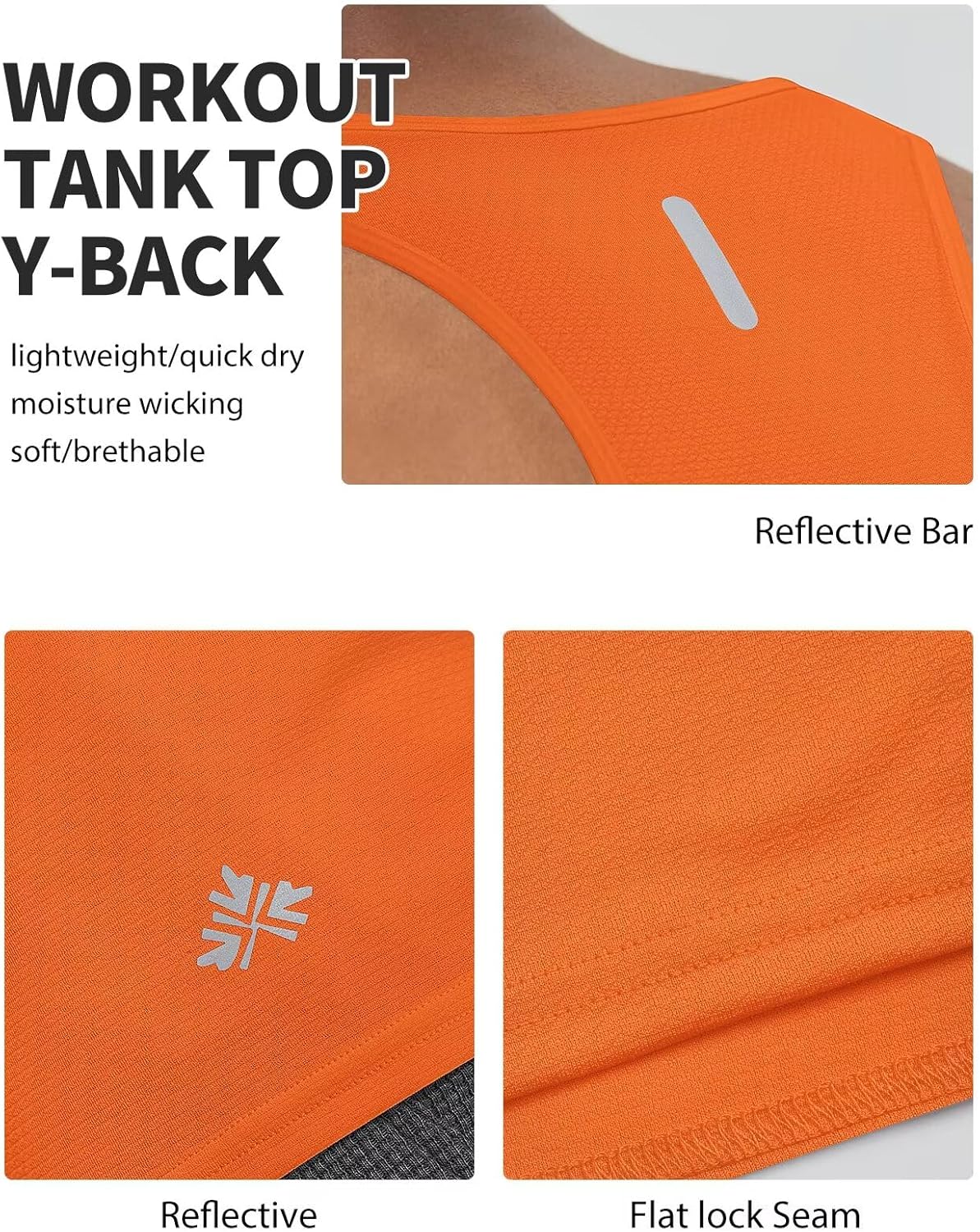 Zengjo Athletic Tank Tops for Men Y-Back Quick Dry Runnning Workout Gym Muscle Tanks Lightweight - Image 5