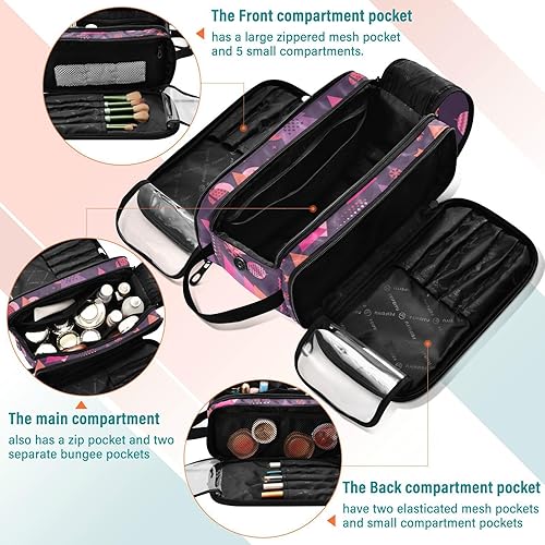 Miniatura 5 de Christmas Firtrees Makeup Bags Storage Case Cosmetic Makeup Bag for Travel Kit 11 x 7 Inches