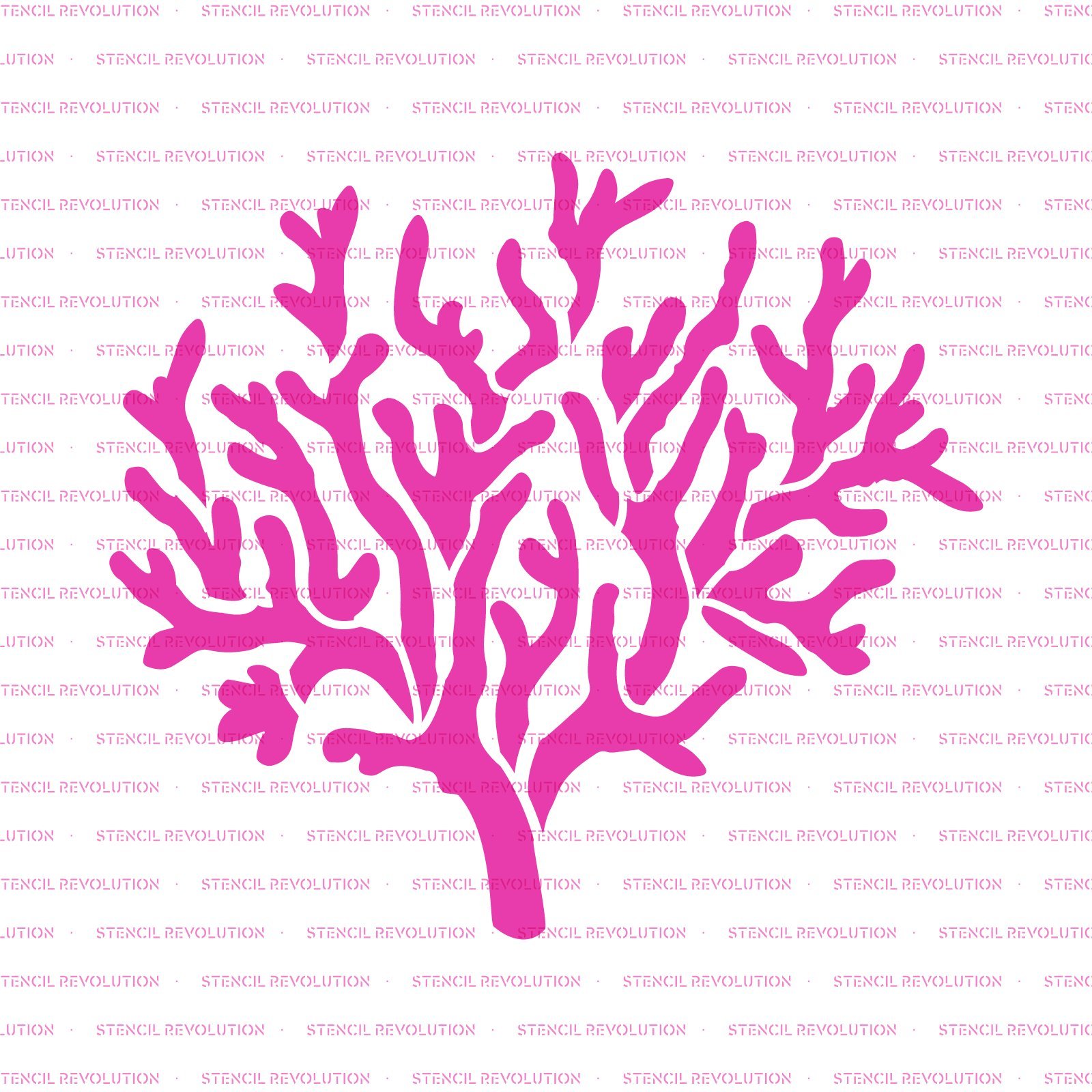 Amazon.com: Coral & Reef Stencil - Tropical Designs