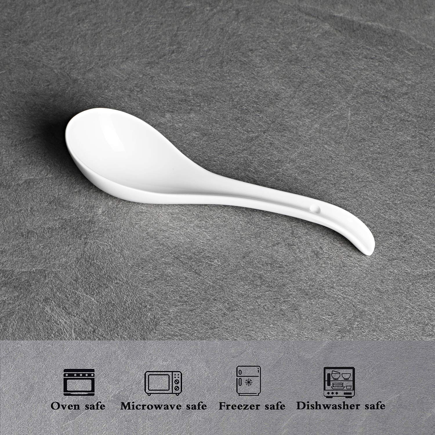 Set di cucchiai di porcellana cinese di alta classe per zuppa di Ramen di riso f