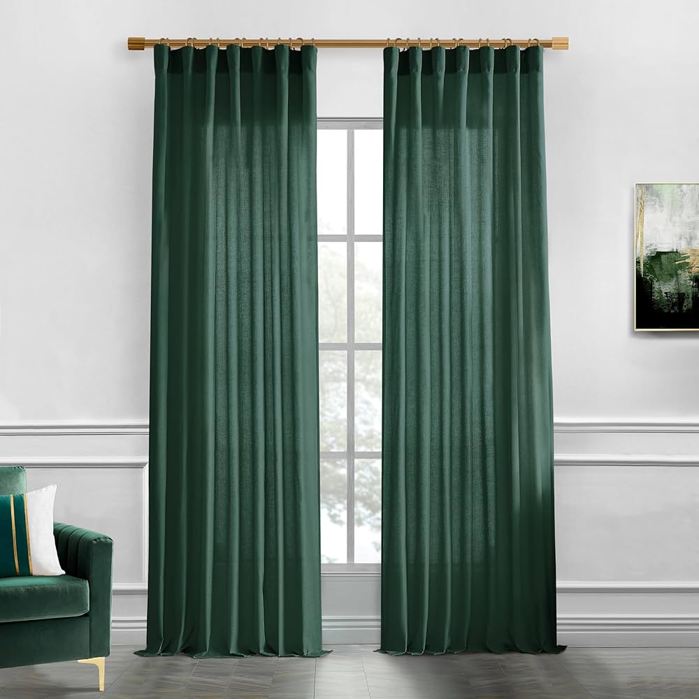 Bagaille CURTAIN ★ GREEN XTMYI Forest Green Curtains 96 Inches Long for Living Room