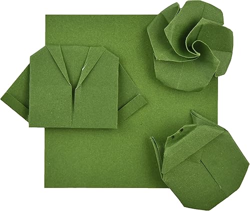 Miniatura 39 de Papel de origami naranja Origami de 6 x 6 pulgadas, 100 hojas de papel cuadrado de doble cara, papel de color, papel de color, cartulina ligera