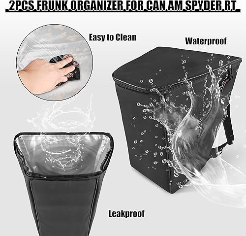 Miniatura 2 de Bolsa de maletero delantera, organizador de frunk, bolsas de equipaje, bolsa de carga extraíble, accesorios de triciclo, apto para Can Am Spyder RT