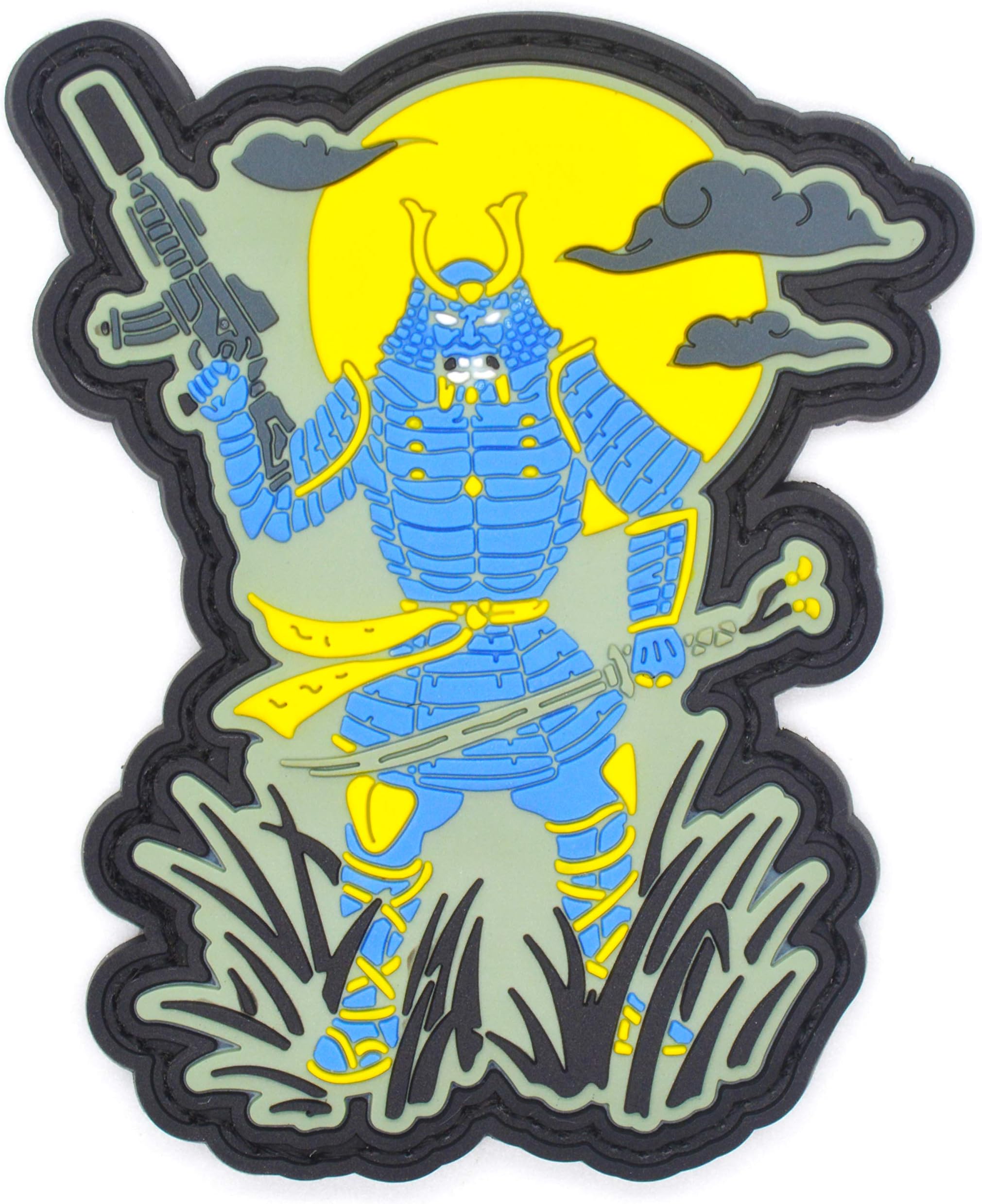 Samurai Evil Warrior Morale Tactical PVC Rubber Patch