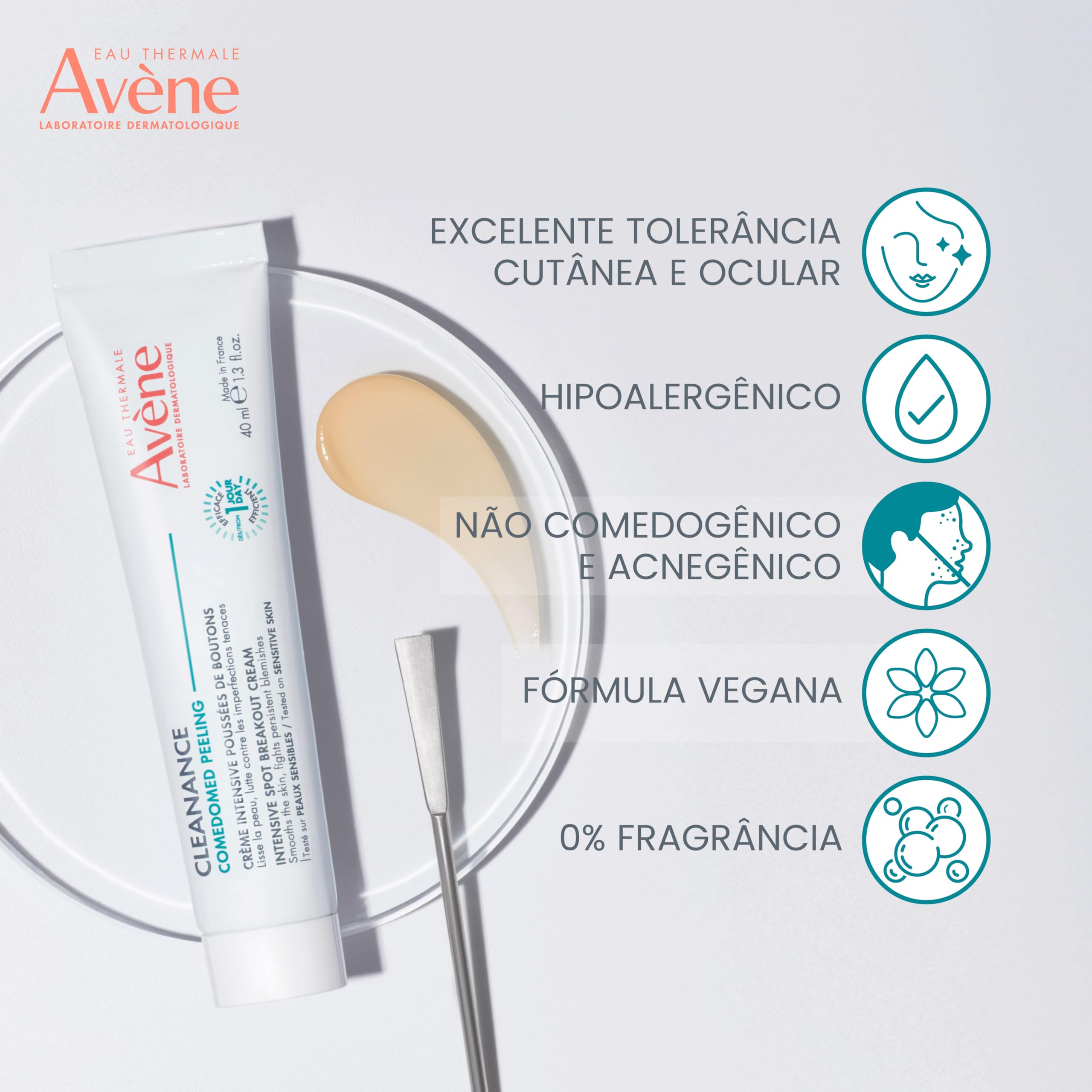 EAU THERMALE AVENE Cleanance Cilt Kusurları Karşıtı Yoğun Etkili Peeling Krem 40 ml