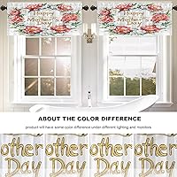 Vista 1150 de Cenefas de cocina modernas con patrón de cobre marrón dorado para ventanas, cenefas opacas abstractas de marcas de arañazos y cortinas opacas