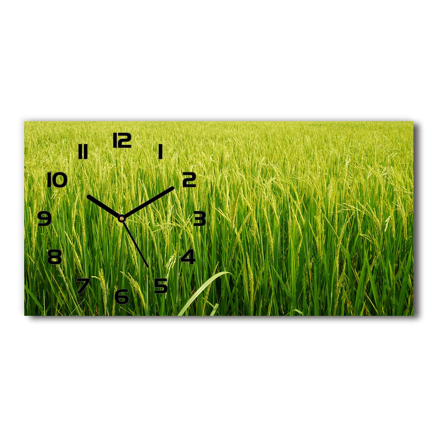 Horloge silencieuse en verre Tulup 60x30cm pour salon zen