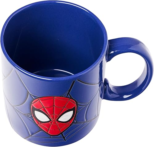 Miniatura 3 de Silver Buffalo Marvel Comics Spiderman - Taza de cerámica resistente a la cera, 20 onzas, azulmulticolor, 20 onzas