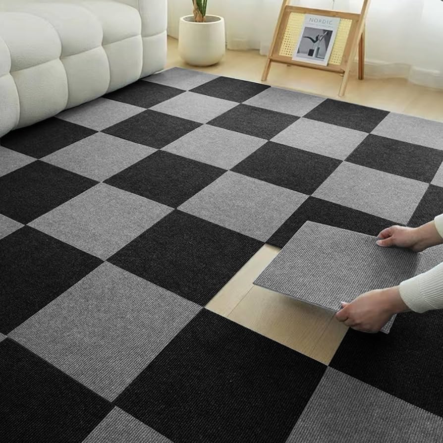 Amazon｜AYO タイルカーペット ずれない ジョイントマット 玄関マット