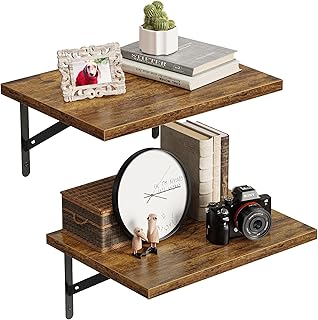SUPERJARE Wall Mounted Floating Shelves, Set ...,