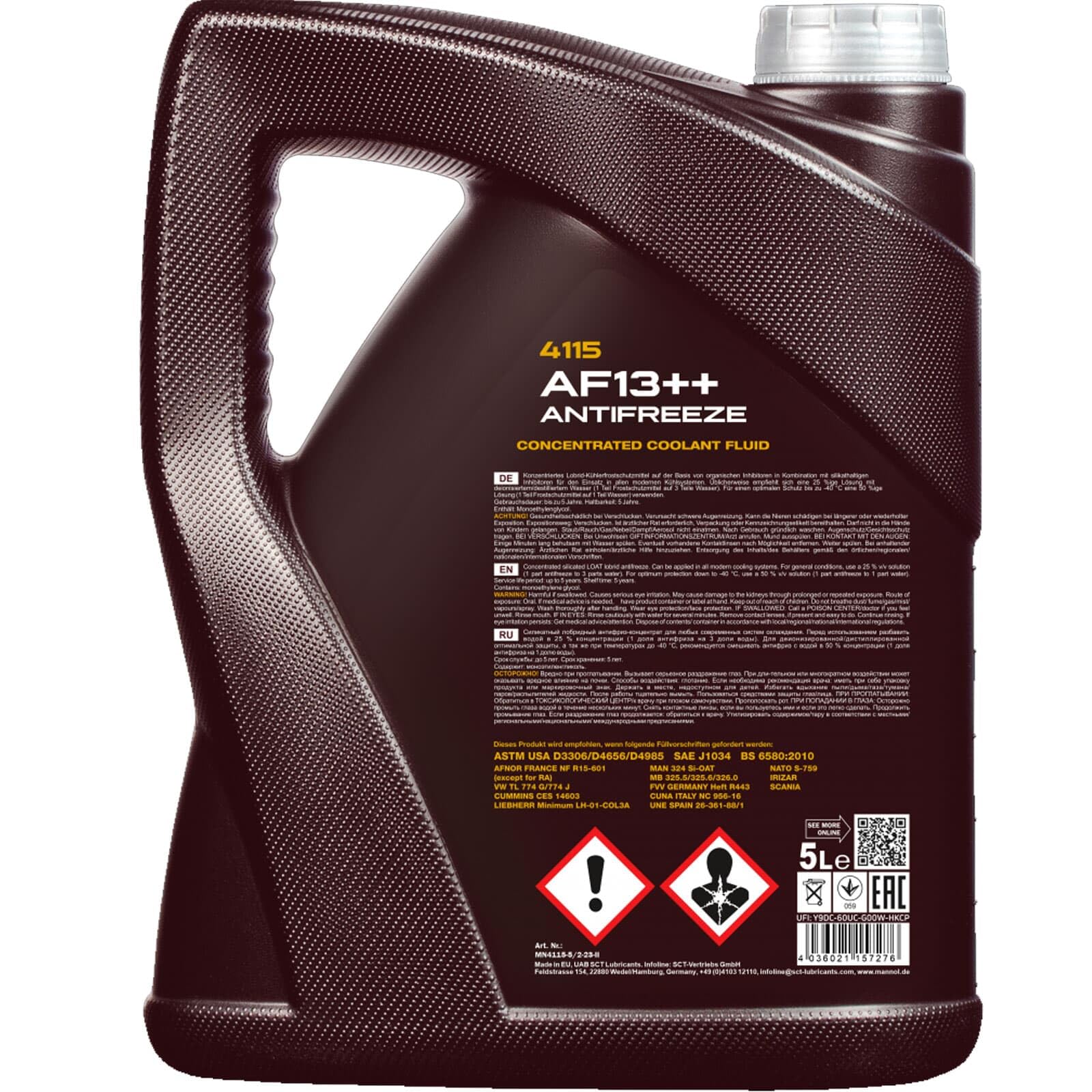 SCT Mannol 2x MN4115-5 Frostschutz (5 L) | MN4115-5, Mannol 4115 Antifreeze AF13
