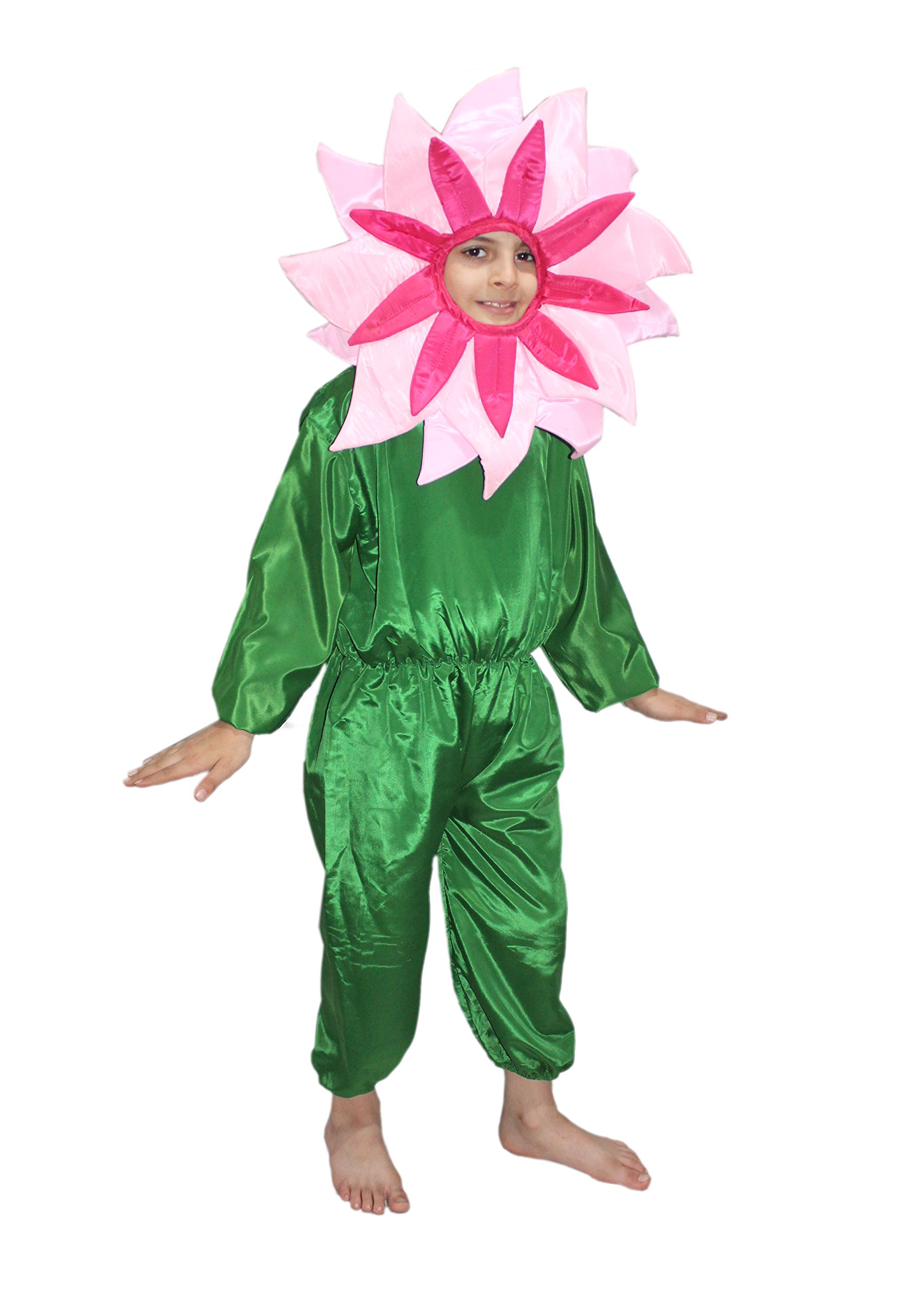 Kaku Fancy Dresses Nature Theme Double Shade Pink Flower Costume -Pink & Green, 5-6 Years, For Boys & Girls (B01M0LYD6I) Amazon Price History, Amazon Price Tracker