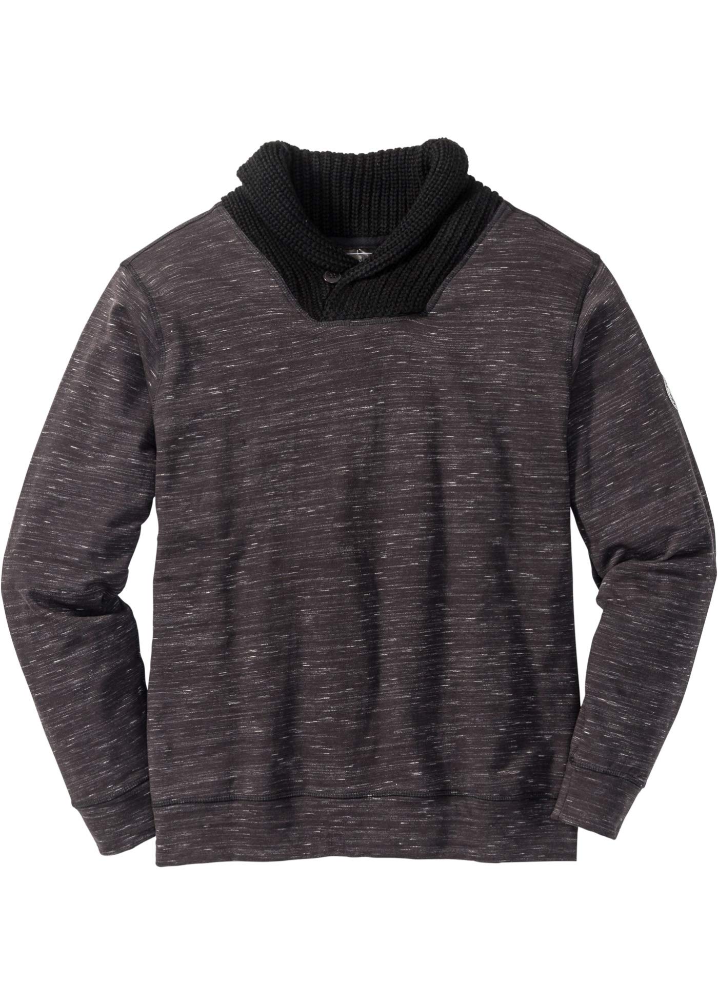 bpc selection Regular fit sweatshirt with shawl collar.