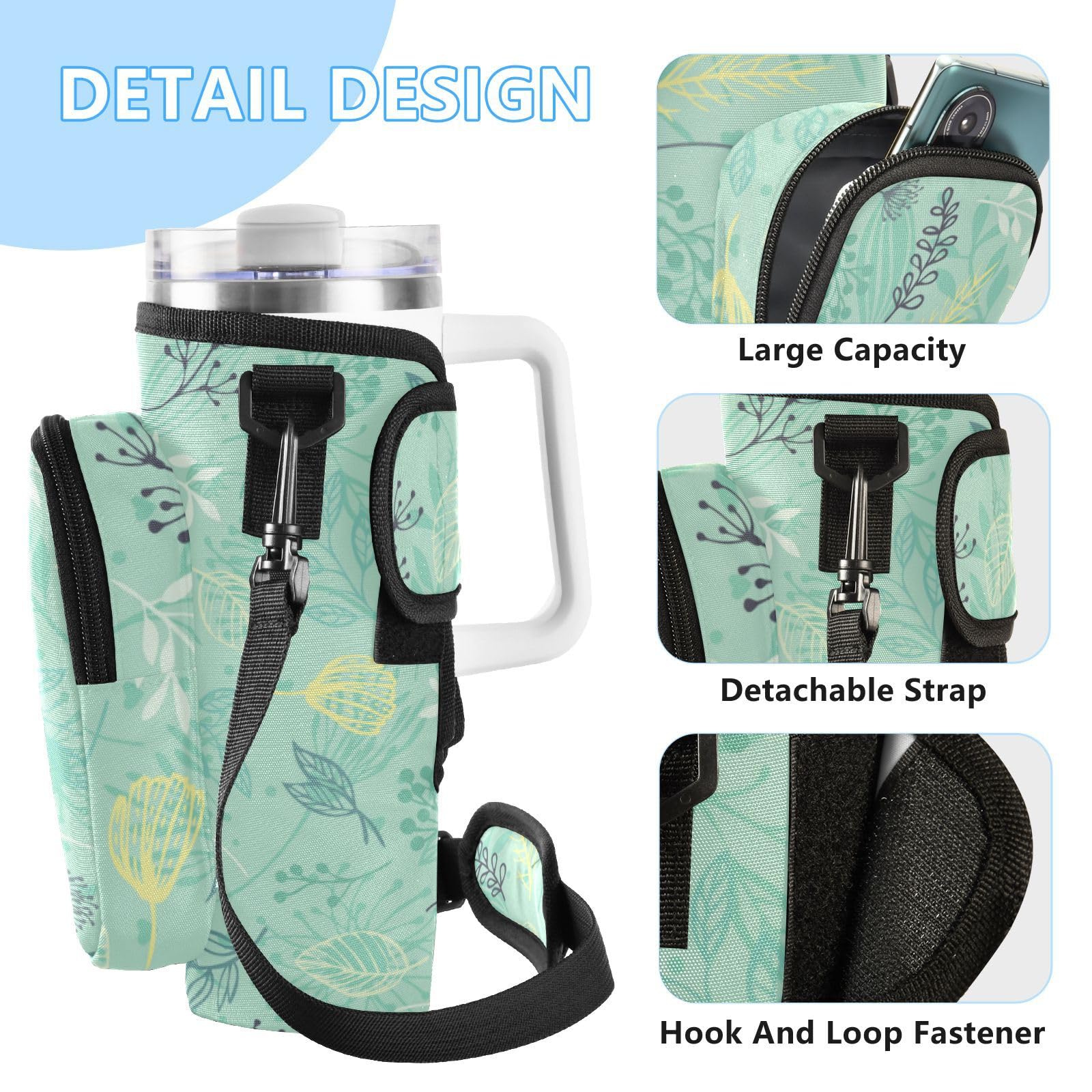 Borsa A Tracolla Per Bottiglia D'Acqua, Impermeabile E Isolata, Con Scomparto Per Telefono, Mani Libere, Ideale Per Sport E Viaggi