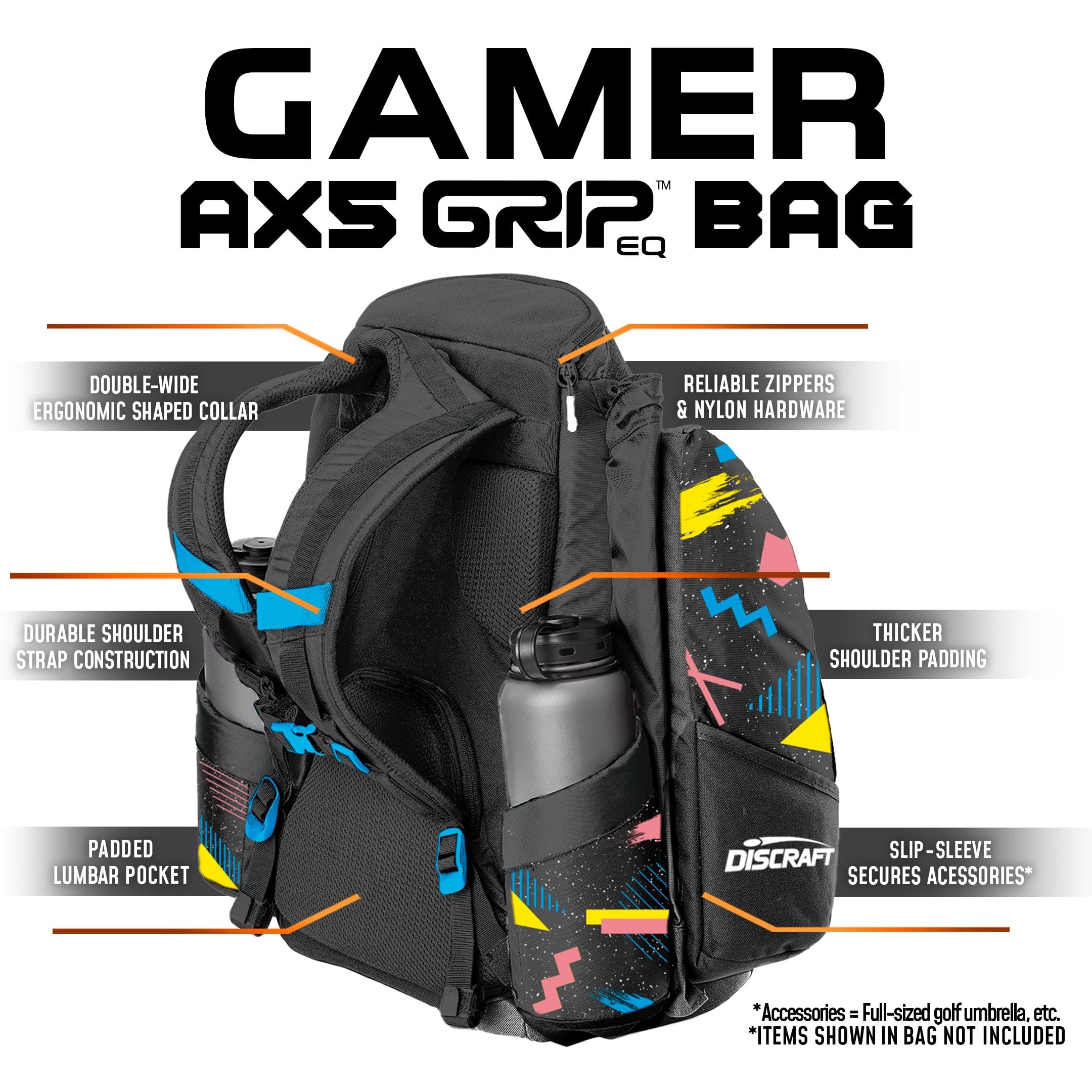 Amazon | Discraft Grip AX5 ディスクゴルフバッグ マジックテープ付き 