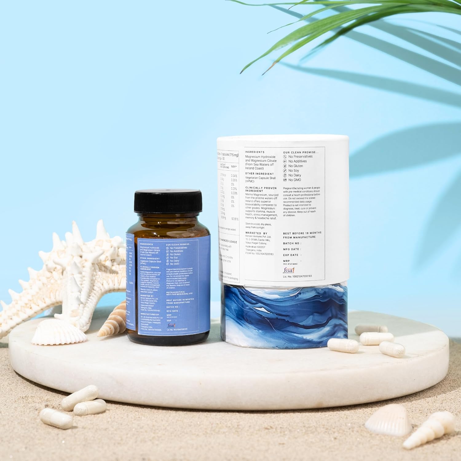 Economic sea magnesium | Sour from Ireland Sea Waters | For rest sleeping, relieving stress, muscle discounts. 30 capsules (30 days pack) Economic sea magnesium | Sour from Ireland Sea Waters | For rest sleeping, relieving stress, muscle discounts. 30 capsules (30 days pack)