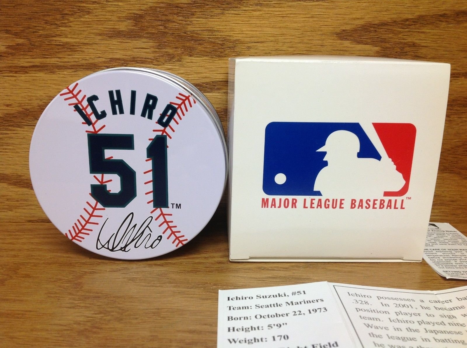 MAJOR LEAGUE BASEBALL WATCH イチロー Amazon.com: 2004 Ichiro Suzuki Seattle Mariners Logo Commemorative