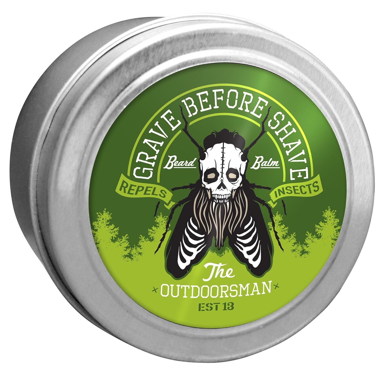 GRAVE BEFORE SHAVE Beard Balm”The Outdoorsman Blend” (2 oz. tin)