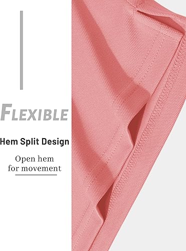 Miniatura 5 de TACVASEN Polo de manga larga para hombre, de secado rápido, absorbe la humedad, ligera, informal, con 3 botones