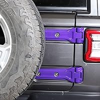 Vista 7 de CheroCar Cubierta de bisagra para portón trasero Jeep JL, soporte de neumático de repuesto para puerta trasera, accesorios exteriores para Jeep