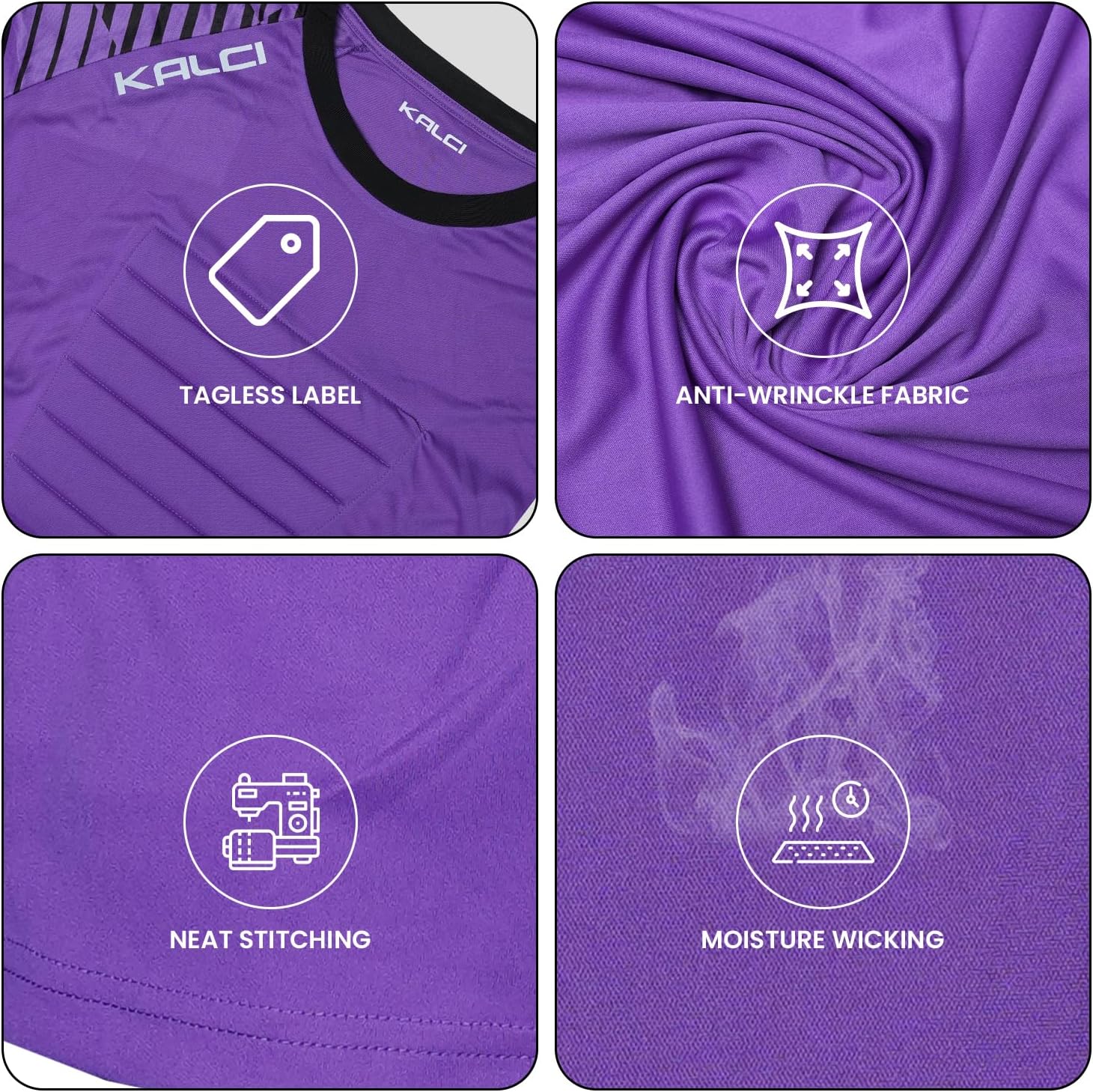 Kalci Soccer Goalie Shirt, Padded Goalkeeper Jersey, Youth/Adult & Kids Sizes, Long Sleeve Football Padded Shirt Mens